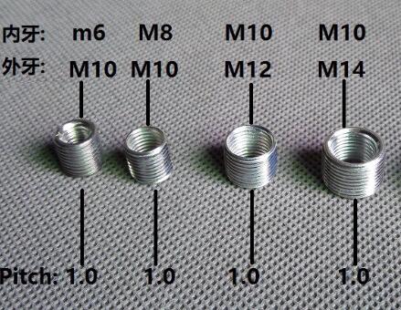 조명용 램프 투스 튜브 변환기, M10 에서 M6/M8/M12/M14 * 1.0 로 믹스